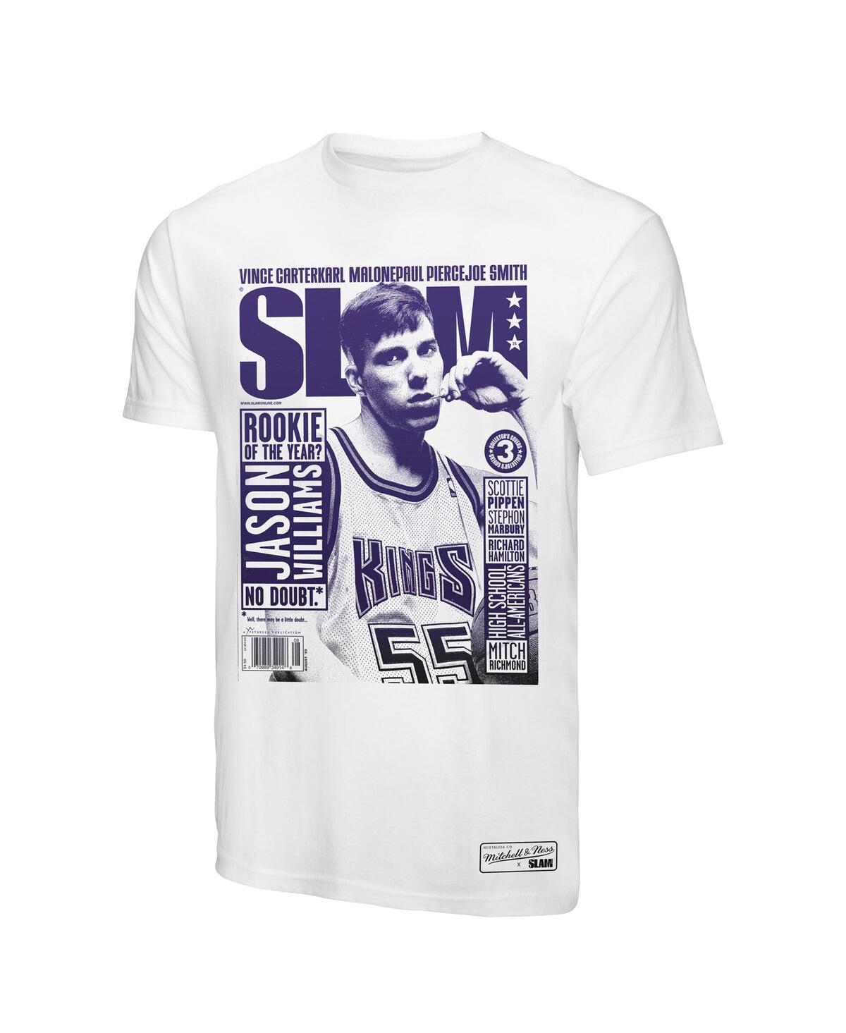 Mitchell & Ness Men's Jason Williams White Sacramento Kings Slam Gradient T-shirt In White