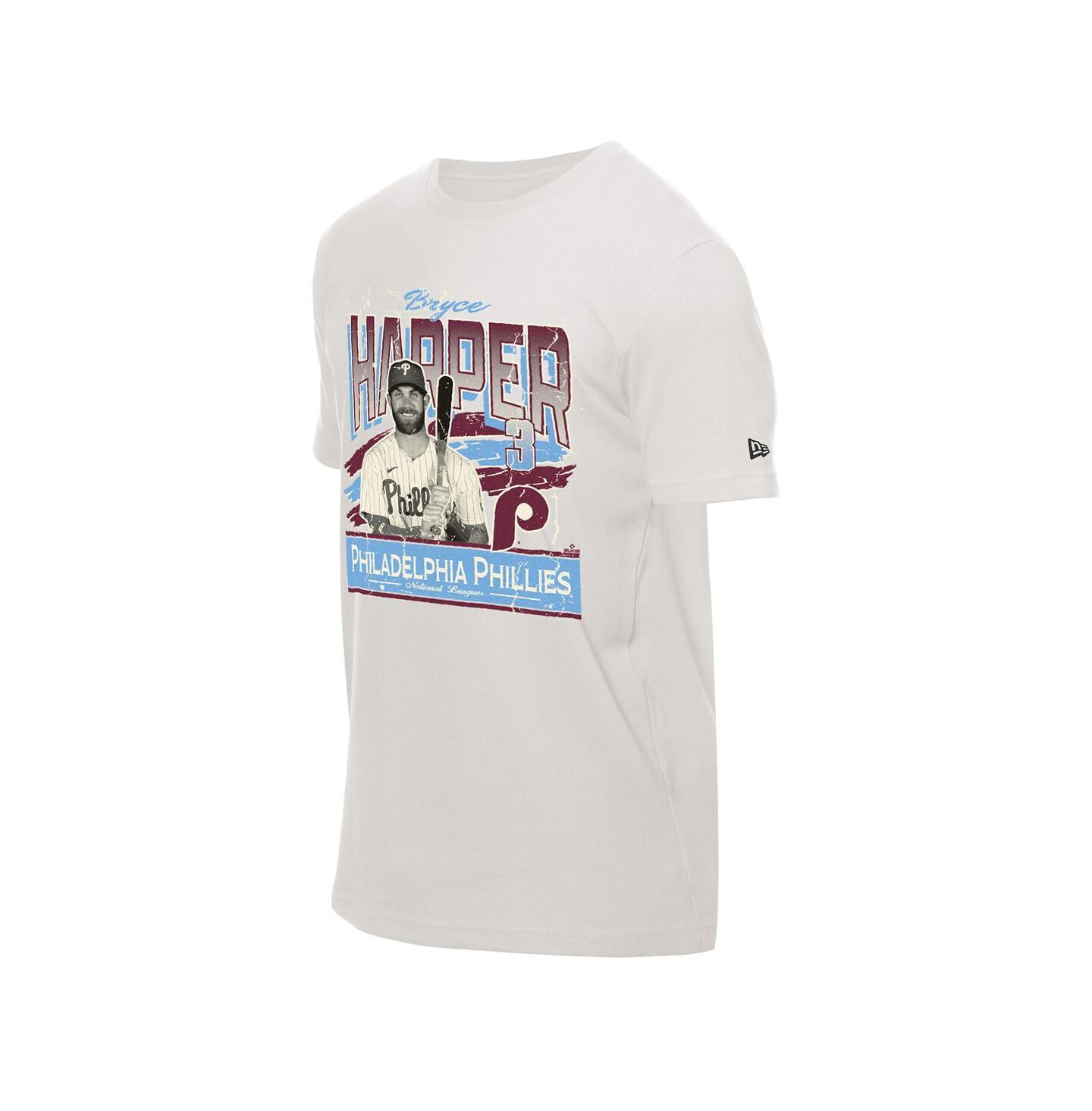 Мужская футболка New Era Bryce Harper Cream Philadelphia Phillies Batter Up — фото 2