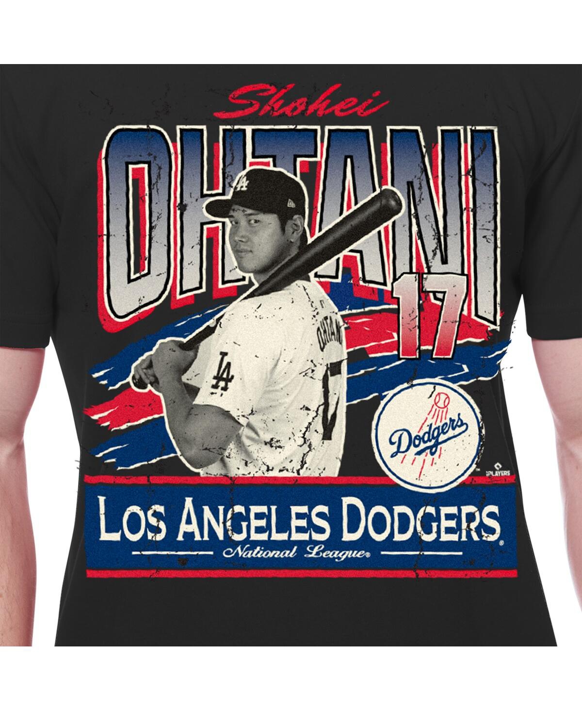 NEW ERA MEN'S SHOHEI OHTANI BLACK LOS ANGELES DODGERS BATTER UP T-SHIRT 