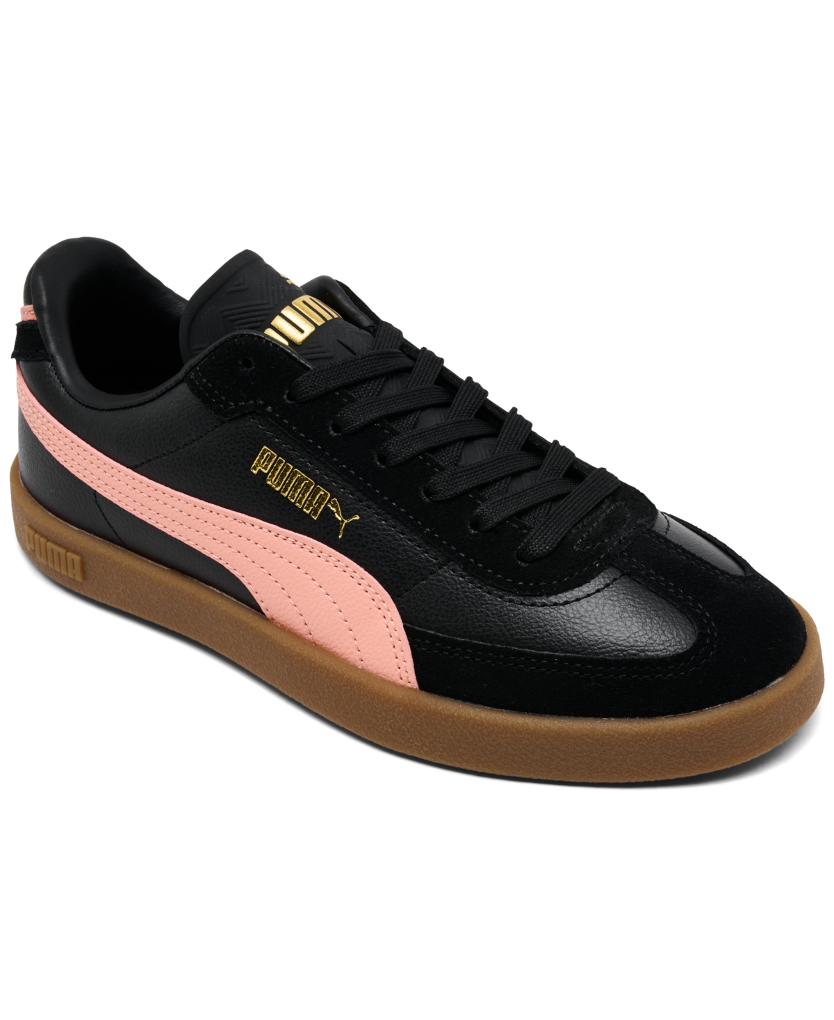 Puma Big Kids Club Ii Era Casual Sneakers From Finish Line In Black,pink