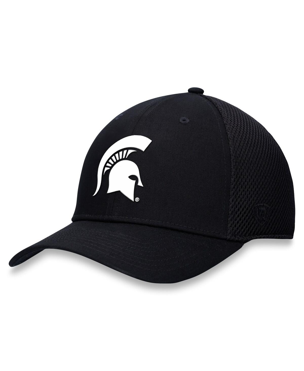 Men's Black Michigan State Spartans Spacer Flex Hat - Black
