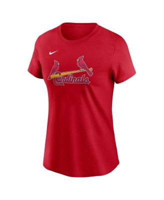Women's Willson Contreras Red St. Louis Cardinals Fuse Name Number T-Shirt