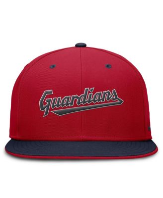 Men's Red/Navy Cleveland Guardians True Primetime Two-Tone Performance Fitted Hat