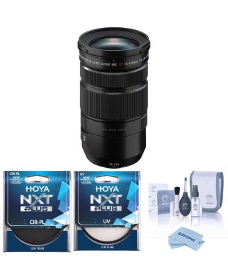 XF 18-120mm f/4 LM PZ WR Lens, Black, Bundle with Hoya 72mm UV and CPL Filters