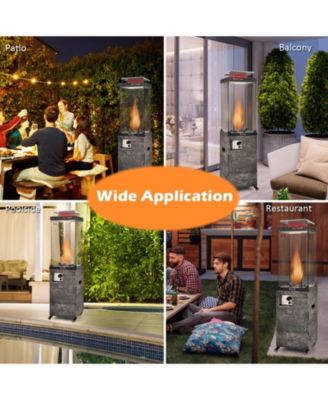 41 000 BTU Propane Patio Heater with Metal Hood