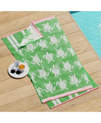 100% Cotton Jacquard 2 Pack Summer Beach Towels