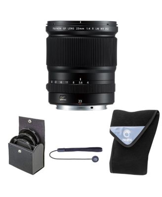 GF 23 Millimeter f4 R LM WR Lens, Bundle with 82mm Digital Essentials Filter Kit and 19x19" Lens Wrap