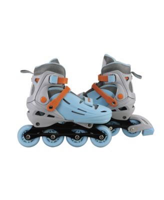 Adjustable Youth Inline Skates with Light Up Wheels (Wave Rider, size L)