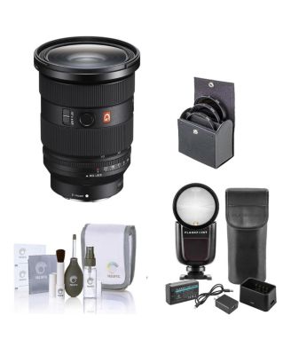 FE 24-70mm f/2.8 GM II Lens, Bundle with Flashpoint Zoom Li-on X R2 TTL Flash, 82mm Filter Kit, Cleaning Kit