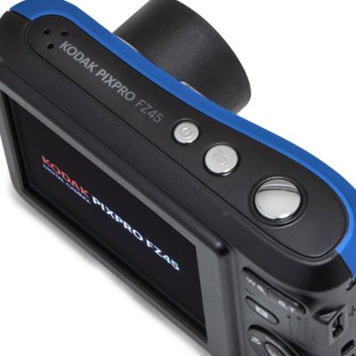 Kodak PIXPRO FZ45 Friendly Zoom 16MP Full HD Digital Camera, Blue, Bundle with 32GB Memory Card and Camera Bag