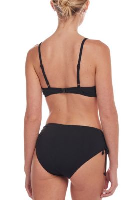 Women's Side Tie Lace Trim Bikini Bottom