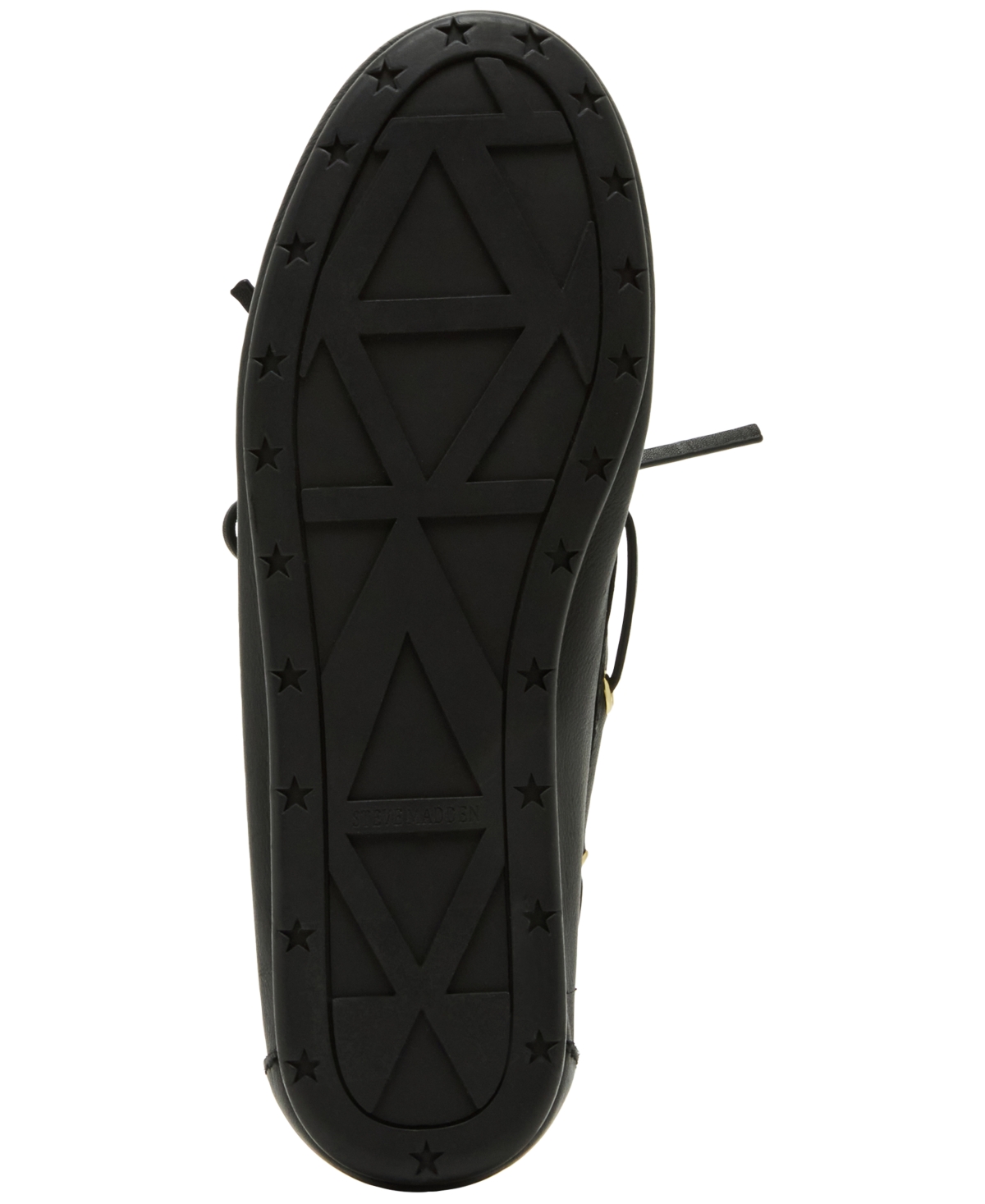 Steve Madden Women's Sag Soft Boat Shoe Loafer Flats In Black