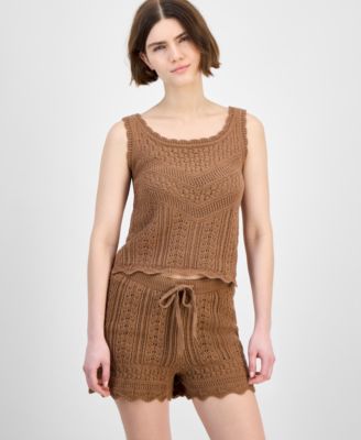 Macy's - Women's Pointelle Sweater Tank Top