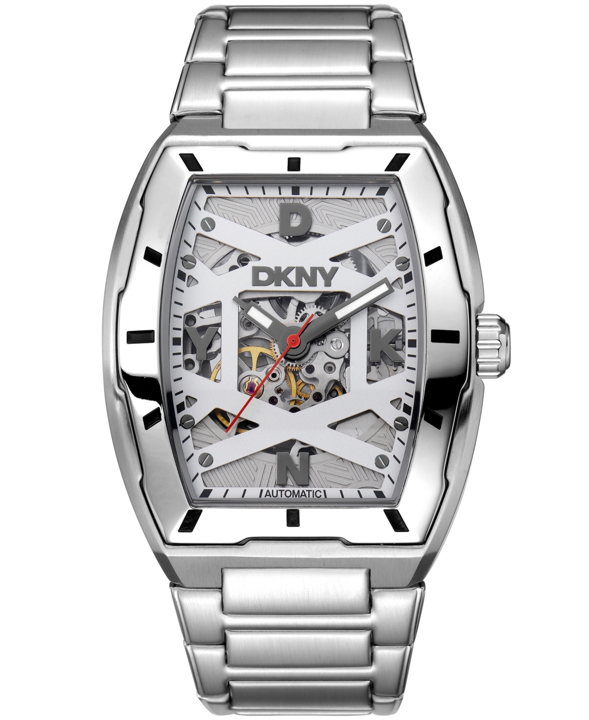 Men's Urban Automatic Stainless Steel Bracelet Watch, 51mm - Silver