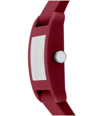 Women's City Sport Dark Red Silicone Strap Watch, 37mm