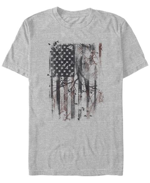 Мужская футболка Generic Additude Patriot Short Sleeve, цвет: Меланжевый