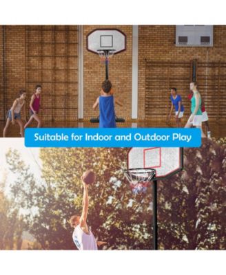 43 Inch Indoor Outdoor Height Adjustable Basketball Hoop