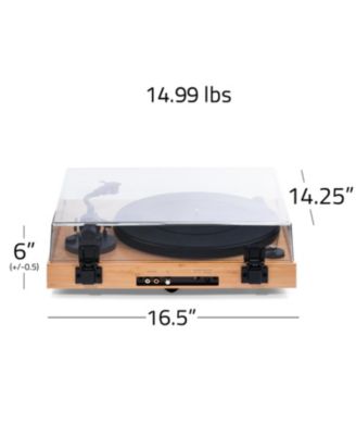 RT83 Reference High Fidelity Vinyl Turntable with Ortofon 2M Cartridge, Speed Control Motor, MDF Plinth, Isolation Feet