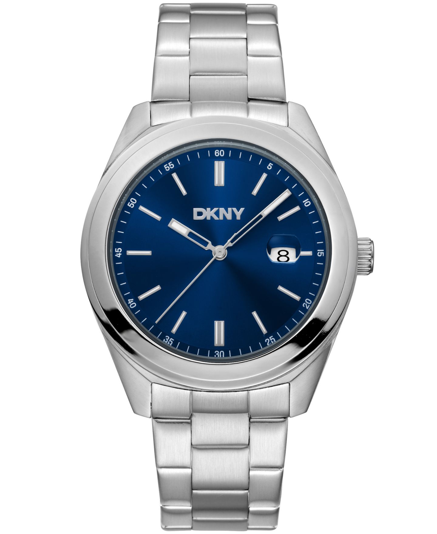 Мужские часы DKNY Modernist Classics Dark Blue Stainless Steel Bracelet Watch, 40mm — фото 1