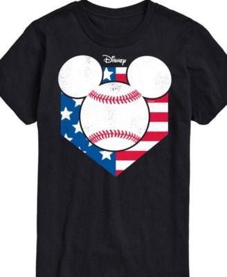 Men's Disney Mickey Mouse Baseball Short Sleeve T-Shirt