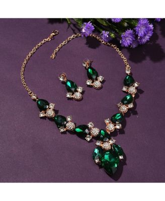 Women's Gold Plated Designer Stone Jewellery Set