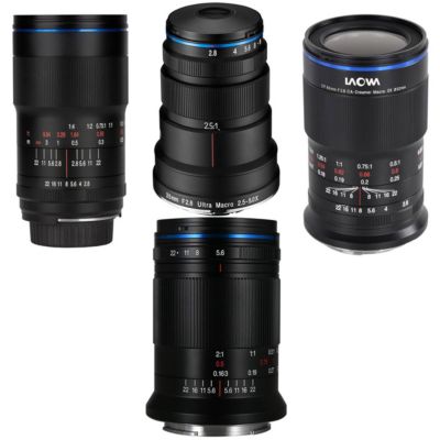 Laowa 25mm, 65mm, 100mm f/2.8 and 85mm f/5.6 Ultra Macro 4-Lens Kit for Sony FE