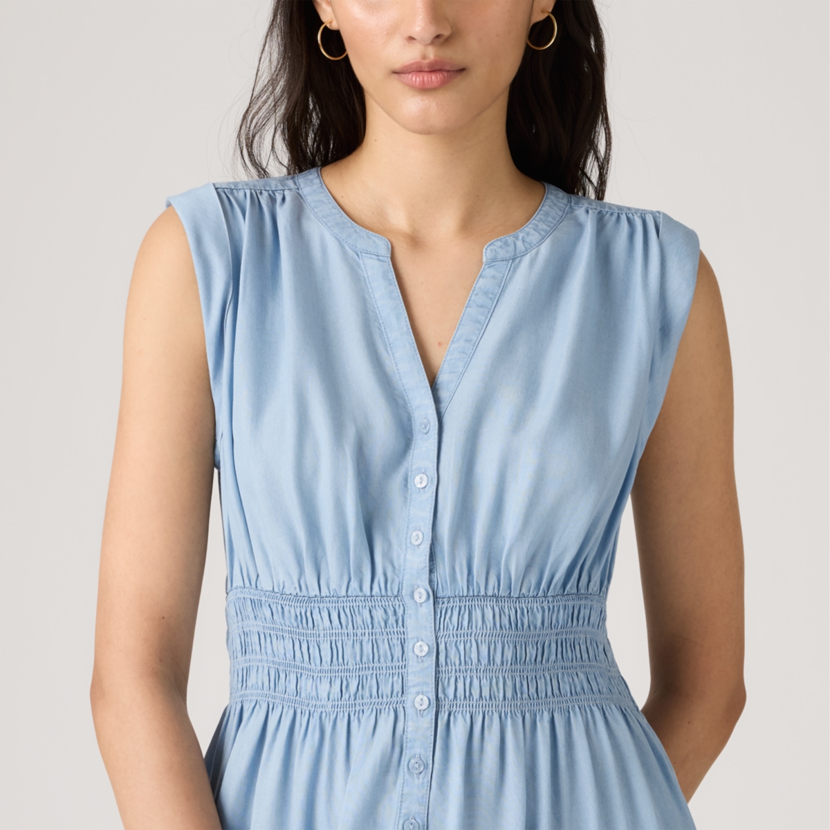 LEVI'S WOMEN'S BETTINA SLEEVELESS MIDI DRESS 