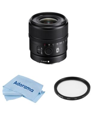 E 15mm f/1.4 G Lens, Bundle with ProOptic 55mm Multi Coated UV Slim Filter, Cleaning Kit