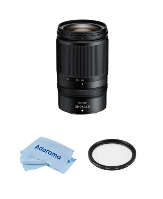 NIKKOR Z 28-75mm f/2.8 Lens, Bundle with ProOptic Pro Digital 67mm Multi Coated UV Slim Filter, Cleaning Cloth