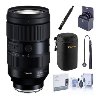35-150mm f/2-2.8 Di III VXD Lens for Sony E Bundle with 82mm Filter Kit, 82mm VND Filter, Lens Case, Lens Cleaner, Cleaning Kit, Universal Lens