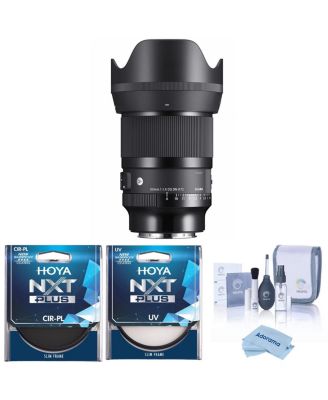 50mm f/1.4 DG DN Art Lens for L Mount, Bundle with Hoya 77mm UV and CPL Filters