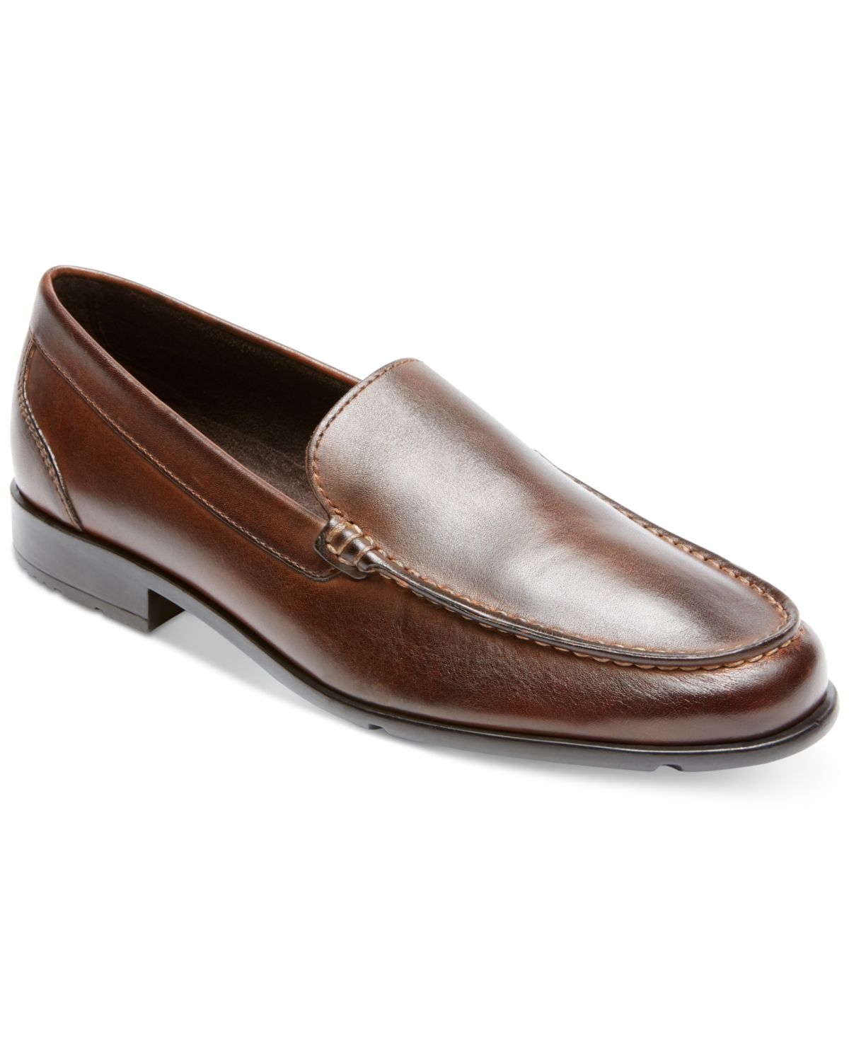 Men's Classic Venetian Loafer Shoes - Dark Brown