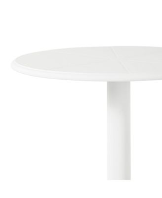 3-Piece Outdoor Resin Patio Bistro Set with Stackable Patio Dining Chairs