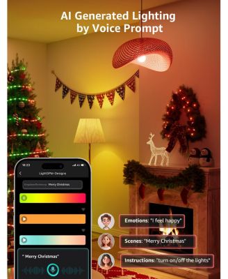 B2 AI Smart RGBWW LED Light Bulbs, 1100LM Color Changing LED Bulb, Alexa Google Assistant Enabled, Voice Control, 2.4GHz WiFi Bluetooth, 4 Pack