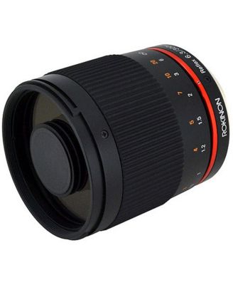 Rokinon 300M-FX-BK 300mm F6.3 Mirror Lens for Fuji X Mirrorless Interchangeable Lens Cameras , Black