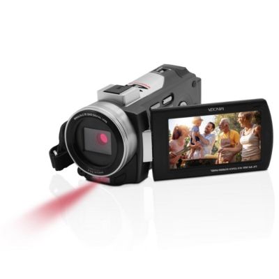 MN2K50NV 2.7K QHD 48MP 3" Touchscreen Night Vision Camcorder, Black