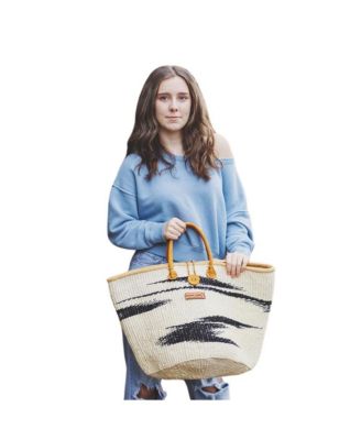 Balance Peace Handmade Sisal Straw Basket Tote Bag