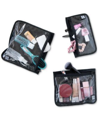 Rich and Bougee Clear Travel Bags, 3 Pack	