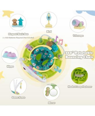 Toddler 3-in-1 Activity Center Bouncing Saucer w/ 3-position