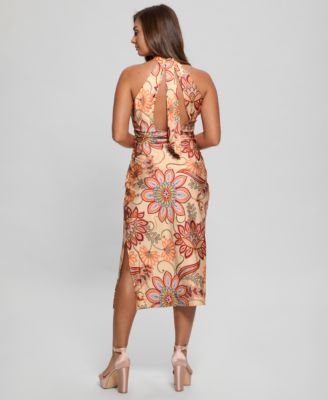 Women's Marsha Sleeveless Asymmetric-Neck Dress