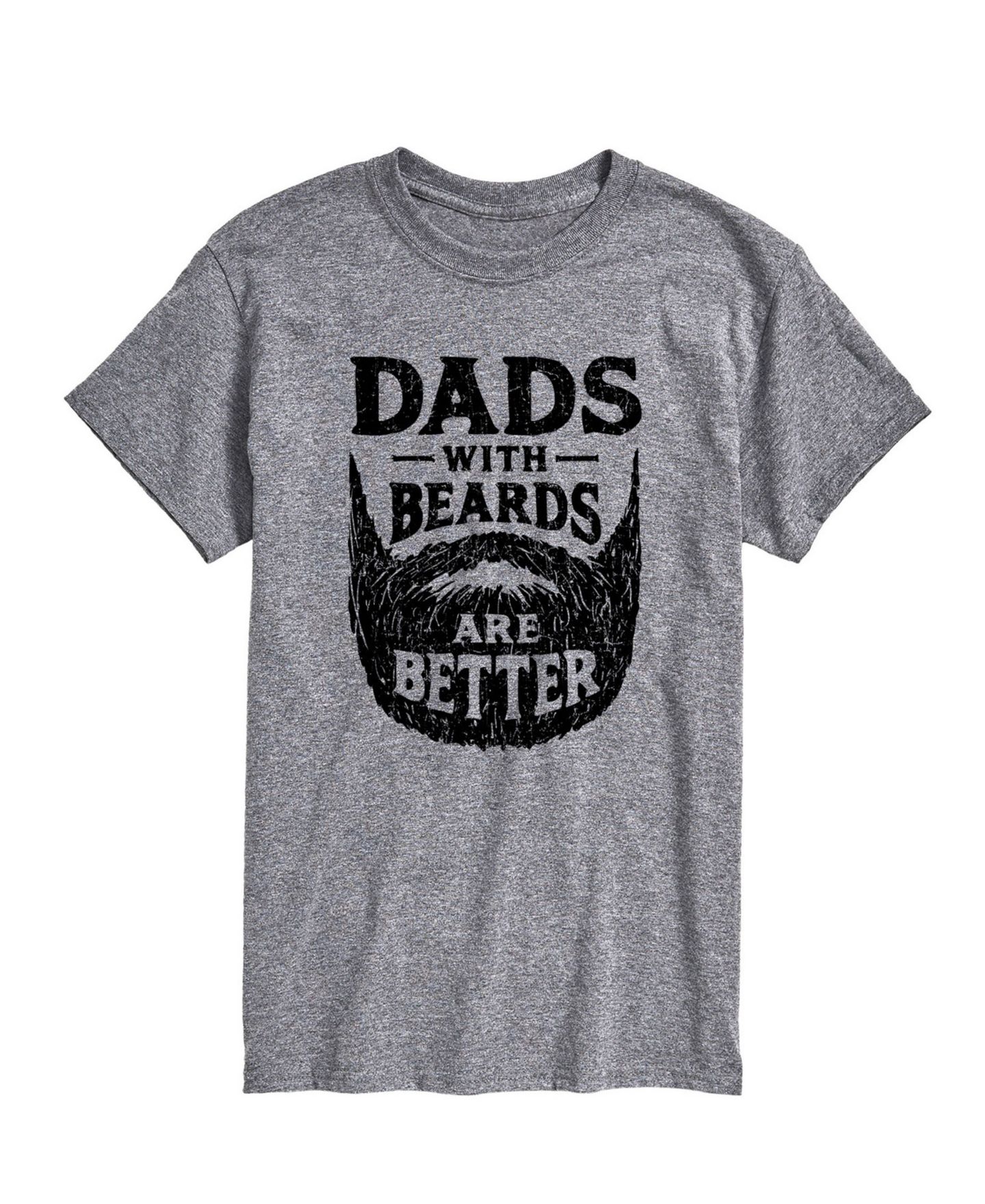 Мужская футболка AIRWAVES Dads with Beards Are Better Short Sleeve, цвет: Серый — фото 1
