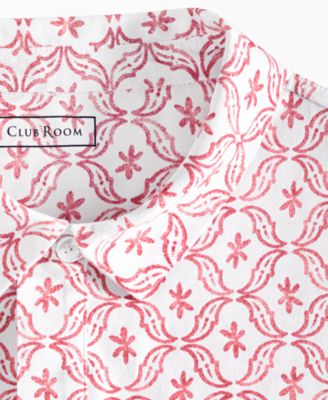 Men's Pima Cotton Ted Short Sleeve Medallion Print Polo Shirt, Exclusively at Macy's