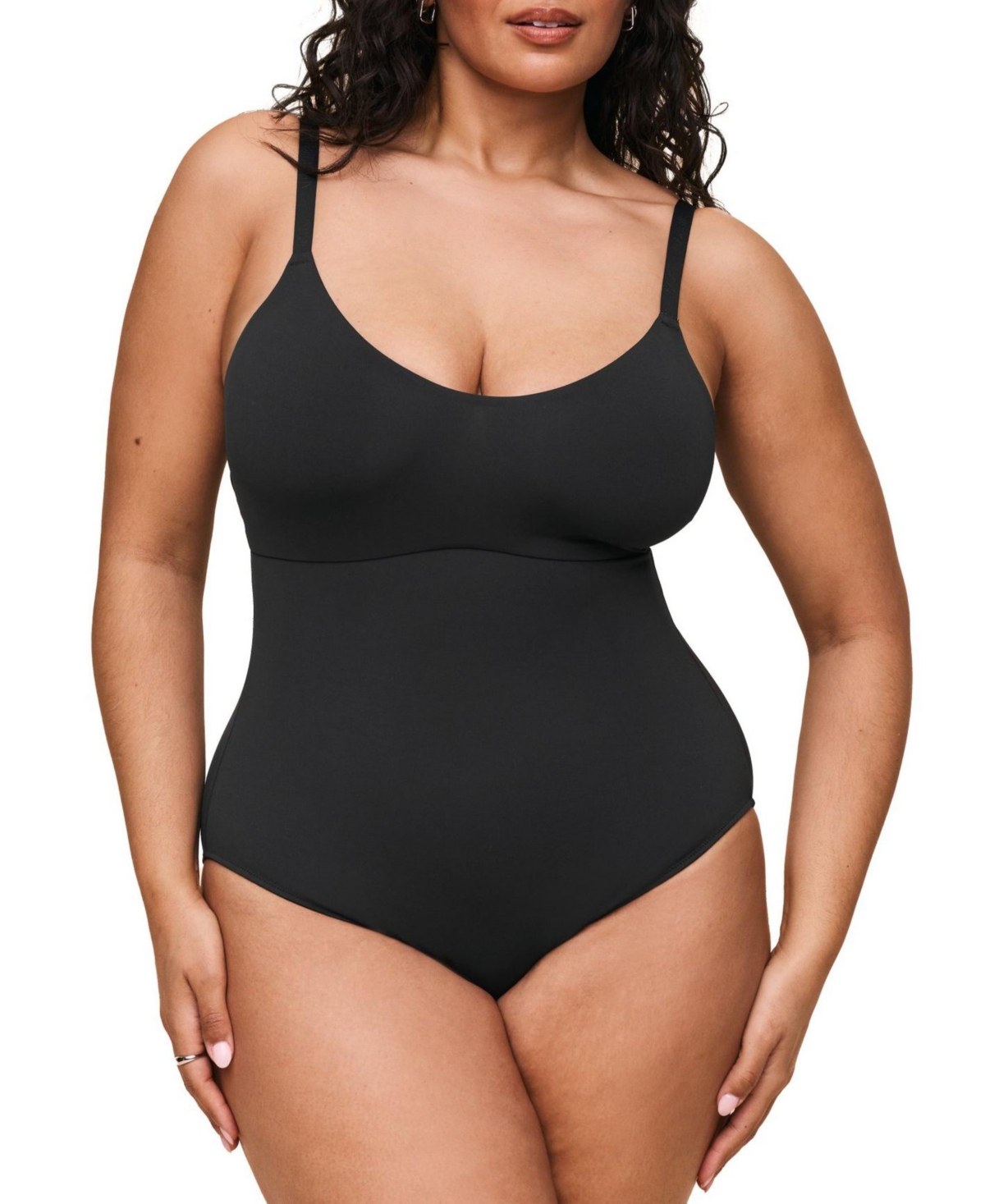 Plus Size Vanesse Smoothing Bodysuit - Black