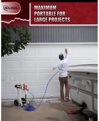 Airless Paint Sprayer, 1200W High Efficiency Airless Sprayer, 3300 PSI Electric Paint Sprayer Machine with Extension Rod for Interior Exterior Furniture, Fence, Home, House