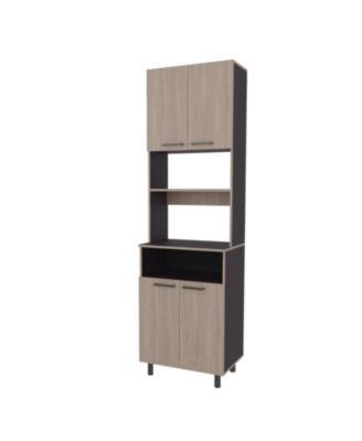 Bullhead City Kitchen Pantry with Open Storage and 4 Doors