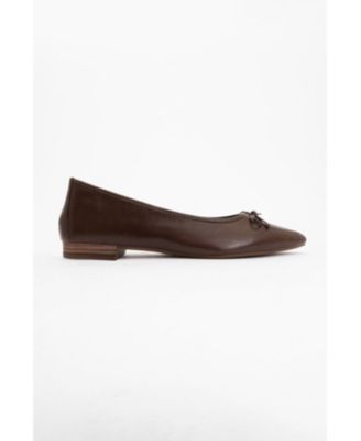 Ruby Leather Pointed Toe Flats