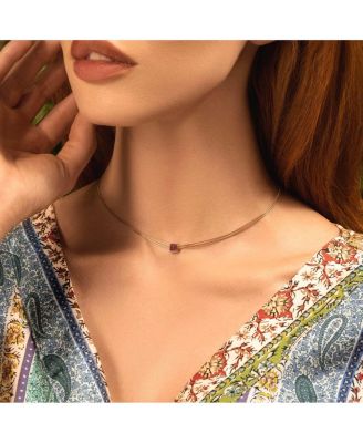 Renew & Energize Garnet Evil Eye January Birthstone Necklace