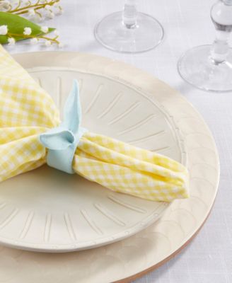 Playful Bunny Ears Napkin Rings, Set of 4