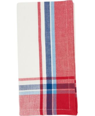 Simple Plaid Cotton Placemats and Napkins, Set of 8
