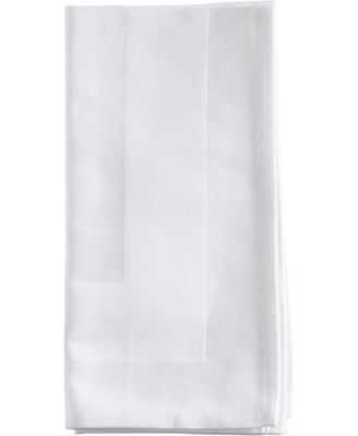 Satin Trimmed Damask Cotton Napkins, 20" x 20"